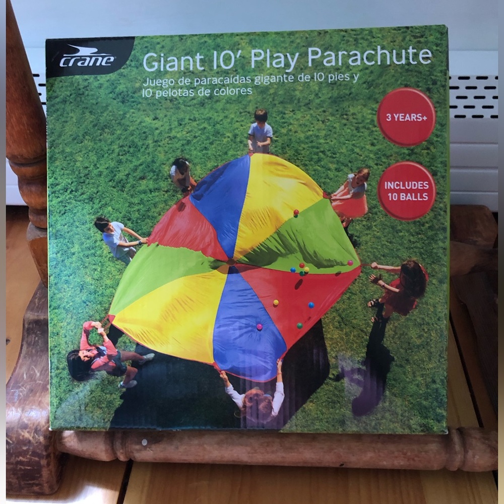 New in box, children’s giant play parachute